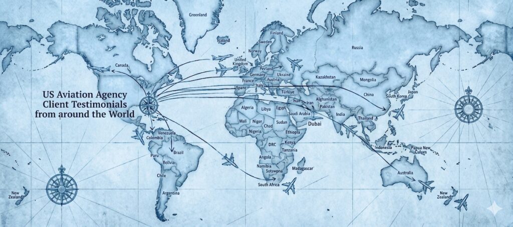 Testimonials 1 Professional pilot testimonials for US Aviation Agency FAA Agent for Service USAS